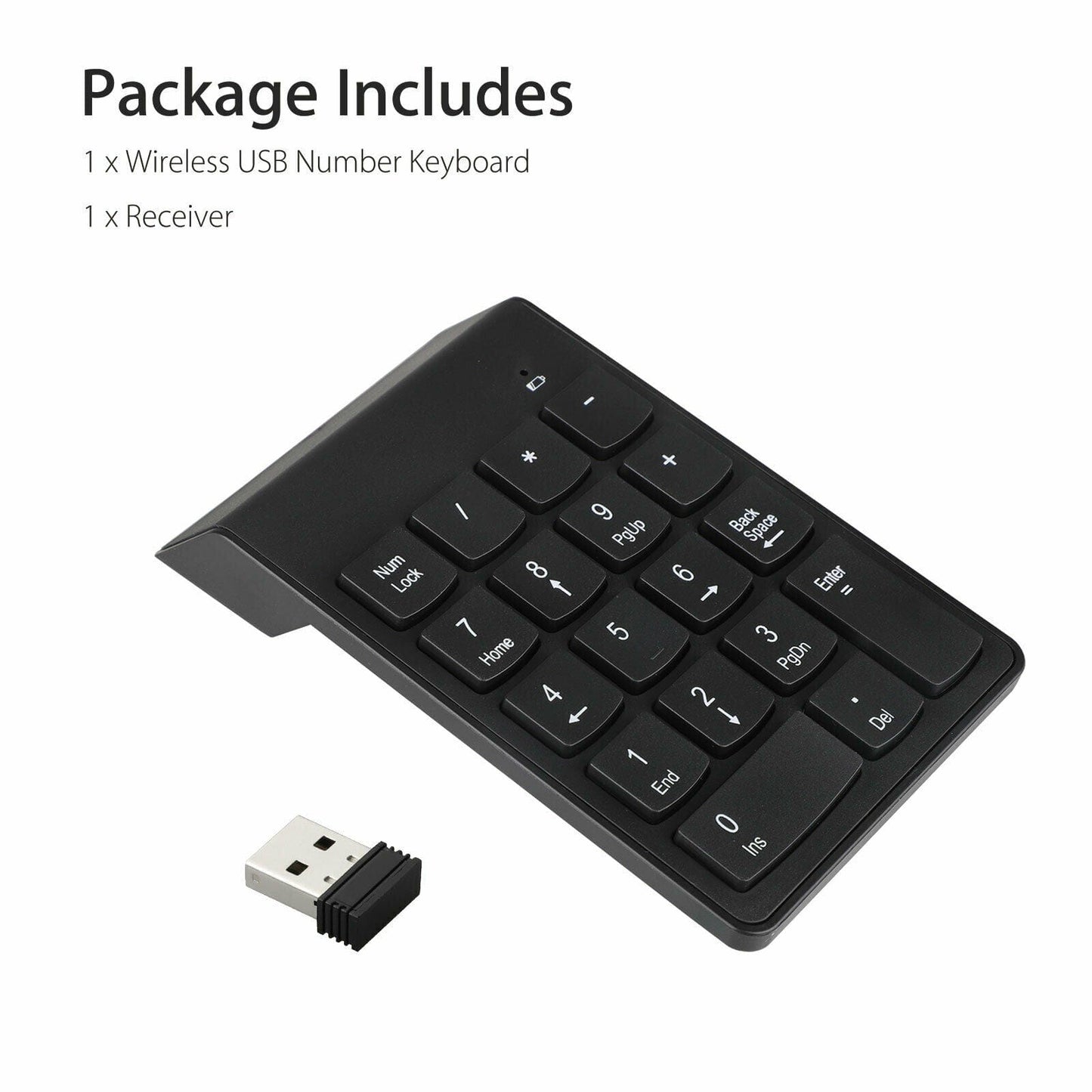 USB Wireless Mini Numeric Keypad - متجر نصر