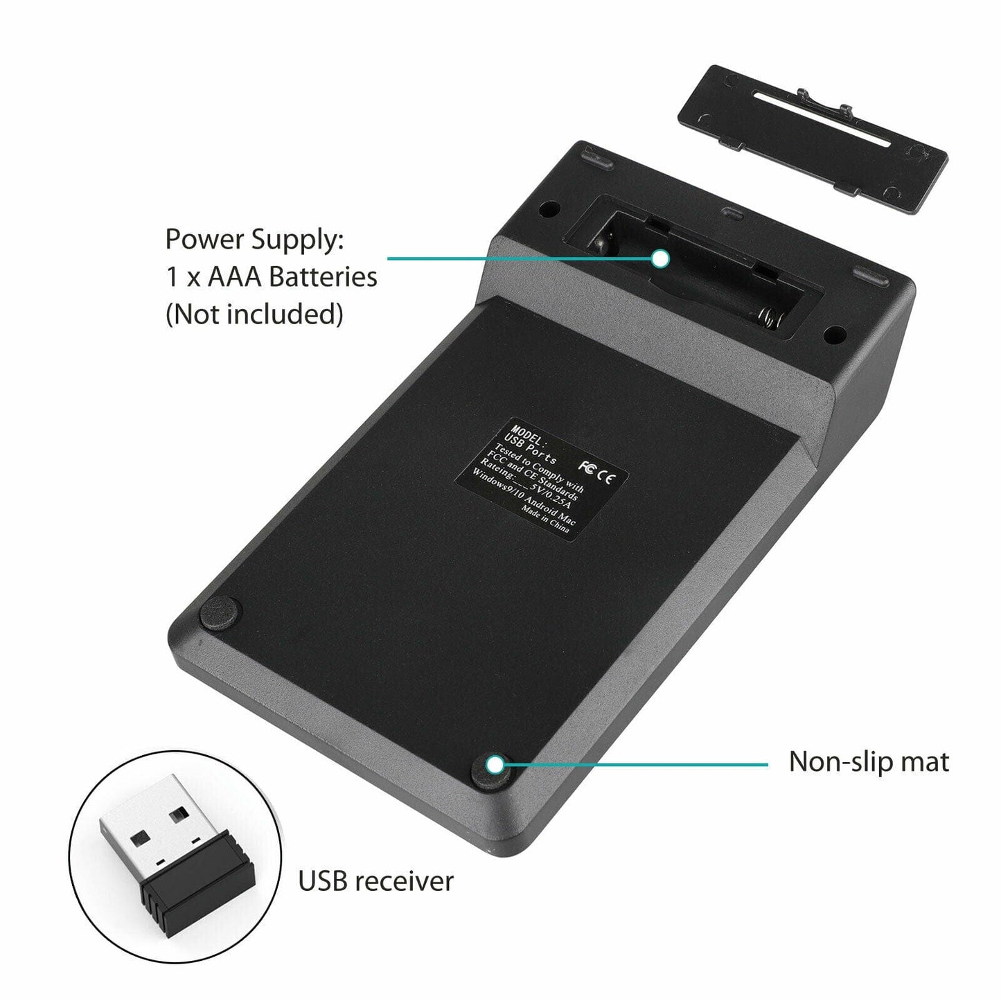 USB Wireless Mini Numeric Keypad - متجر نصر