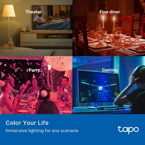 Tapo Smart Wi-Fi Light Bulb, Multi color / Tapo L530E