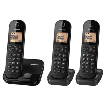Panasonic Phone & Conference Panasonic Cordless Phone, 3 Sets, KX-TGC413