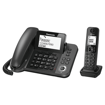 Panasonic Phone & Conference Panasonic KX-TGF310 Digital Corded and Cordless Phone with Handset