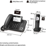 Panasonic Phone & Conference Panasonic KX-TGF310 Digital Corded and Cordless Phone with Handset