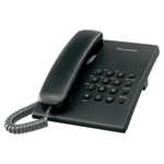 Panasonic Phone & Conference Panasonic KX-TS500FX Integrated Corded Telephone, Black