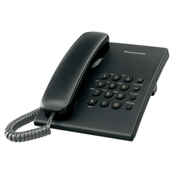 Panasonic Phone & Conference Panasonic KX-TS500FX Integrated Corded Telephone, Black