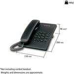 Panasonic Phone & Conference Panasonic KX-TS500FX Integrated Corded Telephone, Black