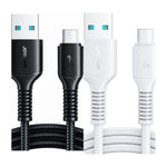 JOYROOM Long-Lasting Series Nylon Braided Fast Charging Cable 1m, 3A USB-A / 60W C to C / 30W C to Lightning | S-A9U