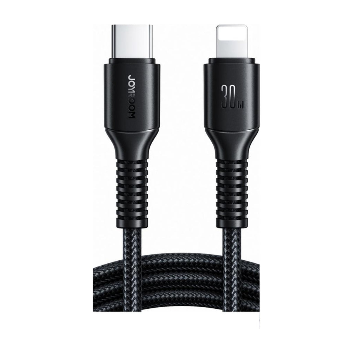 كيبل شحن سريع JOYROOM Long-Lasting Series مضفّر بالنايلون بطول 1m، 3A USB-A / 60W C إلى C / 30W C إلى Lightning | S-A9U - متجر نصر