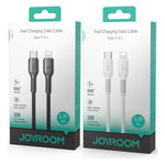 JOYROOM Long-Lasting Series Nylon Braided Fast Charging Cable 1m, 3A USB-A / 60W C to C / 30W C to Lightning | S-A9U