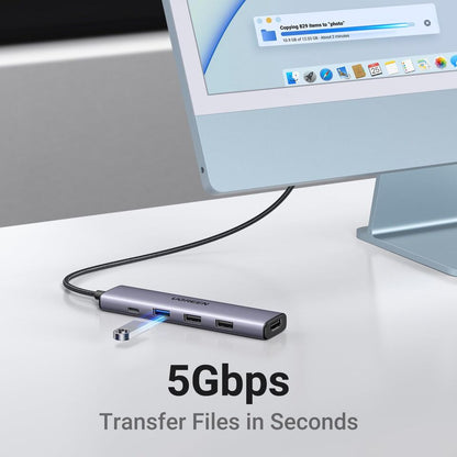 UGREEN Revodok 105 USB C Hub 5 in 1 Multiport Adapter 4K HDMI | 15495 متجر نصر
