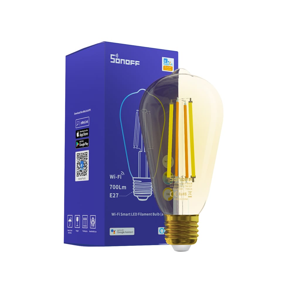 Smart Wi-Fi LED Filament Bulb | Sonoff B02-F-ST64 - متجر نصر