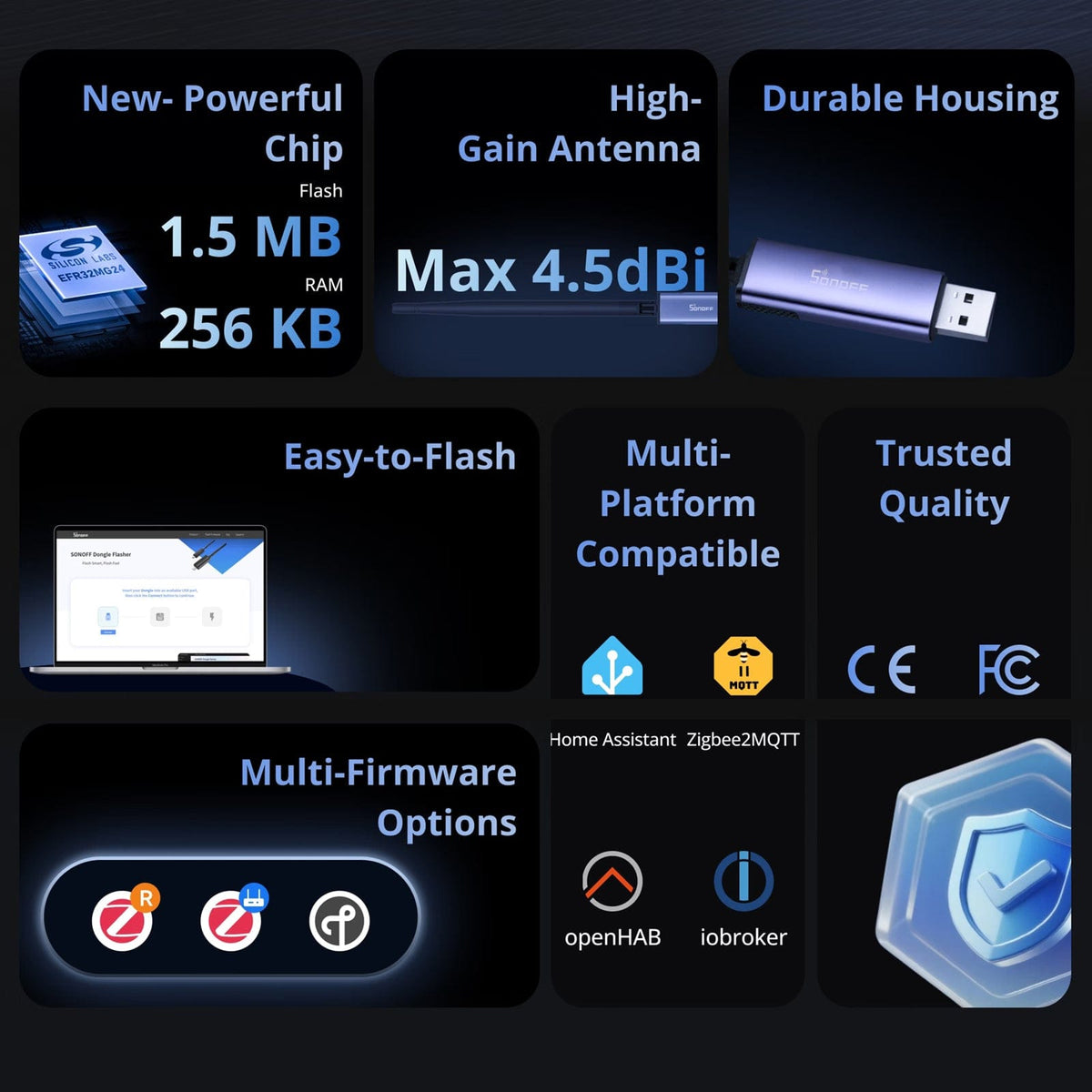 Sonoff-C Zigbee & Thread USB Dongle (Lite MG21 / Plus MG24) | Dongle-LMG21 / Dongle-PMG24 - متجر نصر
