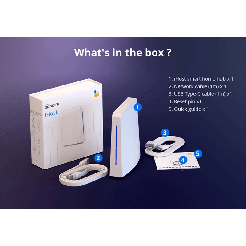 جهاز Sonoff iHost AIBridge-26 Smart Home Hub (ذاكرة وصول عشوائي 4 جيجابايت) - تحكم محلي مع دعم Zigbee وWiFi وMatter - متجر نصر