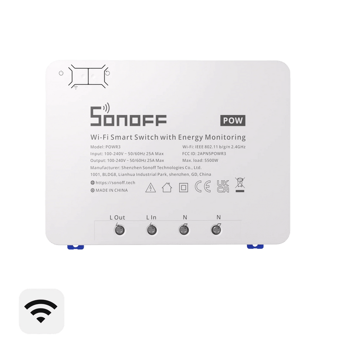 مفتاح SONOFF POWR3 الذكي عالي الطاقة 25 أمبير - متجر نصر