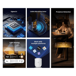 Sonoff Smart Home Sonoff SNZB-06P Zigbee Human Presence Sensor – Advanced mm Wave Detection with Light Sensing and 4m Range