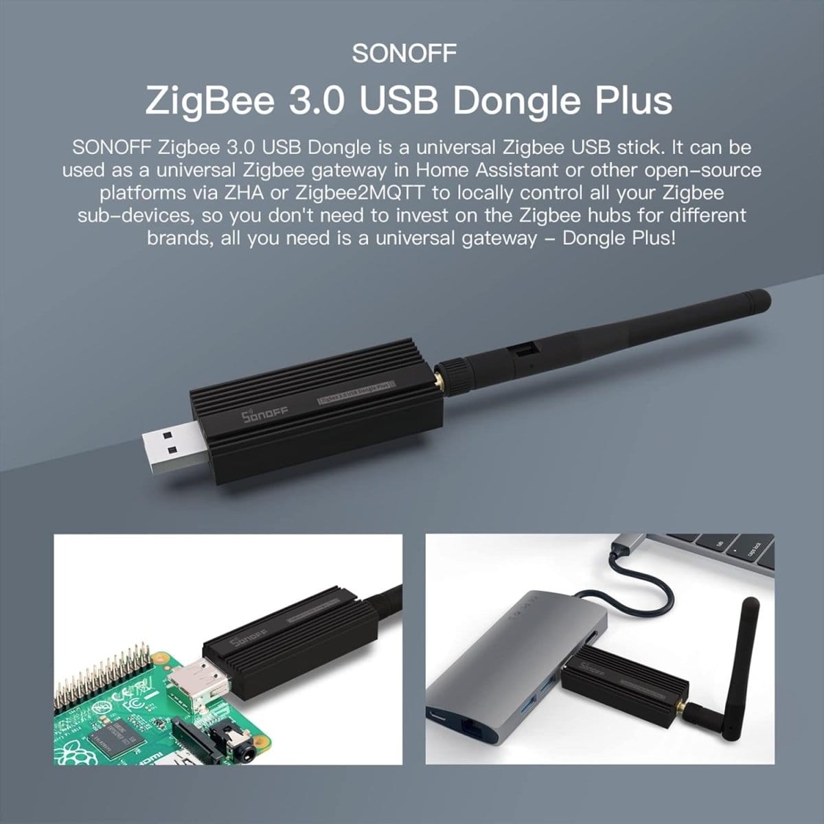Sonoff Zigbee 3.0 USB Dongle Plus – Universal Zigbee Gateway for Home Automation - متجر نصر