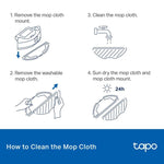 Tapo Home Appliance Tapo RVA300- Robot Vacuum Washable Mop Cloth