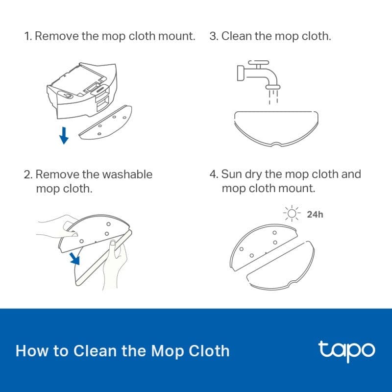Tapo RVA301| Tapo Robot Vacuum Washable Mop Cloth - متجر نصر