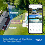 Tapo Surveillance Camera 3MP Dual 2K Cameras | Smart Tracking | Indoor/Outdoor |Tapo C246D