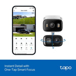 Tapo Surveillance Camera 3MP Dual 2K Cameras | Smart Tracking | Indoor/Outdoor |Tapo C246D