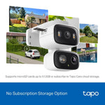 Tapo Surveillance Camera 3MP Dual 2K Cameras | Smart Tracking | Indoor/Outdoor |Tapo C246D