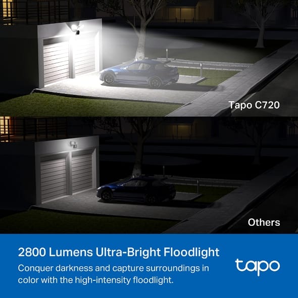 4mp Outdoor Smart Floodlight Camera Tapo C720 - متجر نصر