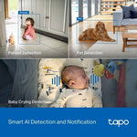 Tapo Surveillance Camera 8mp Pan/Tilt AI Home Security Wi-Fi Camera | Tp-Link Tapo C260