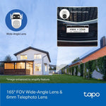 Tapo Surveillance Camera Tapo 3MP Dual 2K Cameras | Semi Panorama 165° |Smart Tracking | Full-Color Night Vision |Tapo C545D