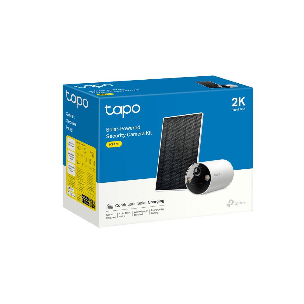 Tapo 3mp Smart Solar-Powered Security Camera | TC82 Kit - متجر نصر