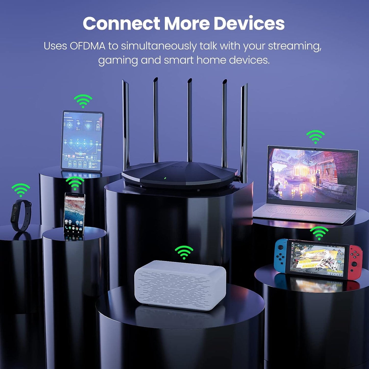 Tenda Dual-Band Gigabit Wi-Fi 6 Router-TX2Pro - متجر نصر
