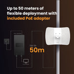 Tenda Networks Tenda O8 5GHz | Outdoor High-Gain Access Point (Up to 20km)