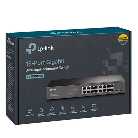 مفتاح جيجابت TP-Link 16 منفذًا للتركيب على الرف / TL-SG1016 - متجر نصر