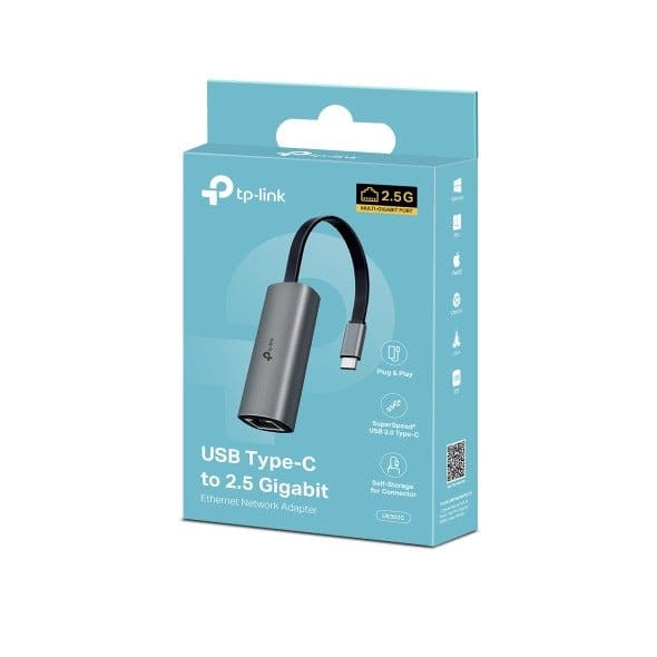 TP-Link UE302C | USB Type-C to 2.5 Gigabit Ethernet Adapter - Space Grey - متجر نصر