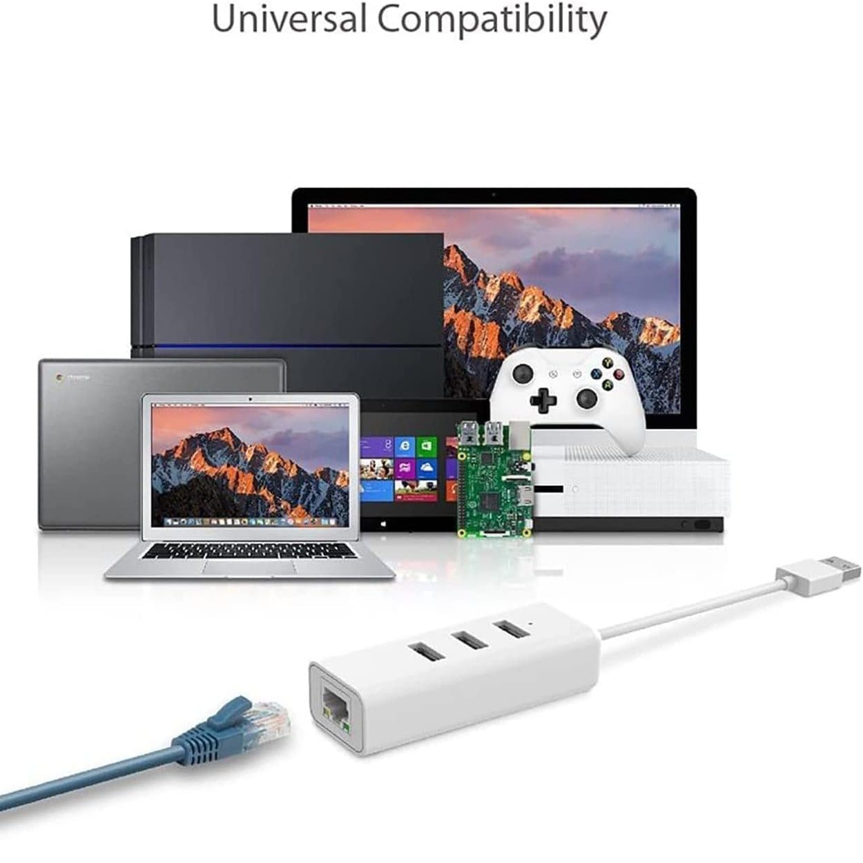 TP-Link UE330-USB 3.0 3-Port Hub & Gigabit Ethernet Adapter 2 in 1 USB Adapter - متجر نصر