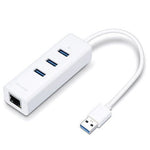 TP-Link Accessories TP-Link UE330-USB 3.0 3-Port Hub & Gigabit Ethernet Adapter 2 in 1 USB Adapter