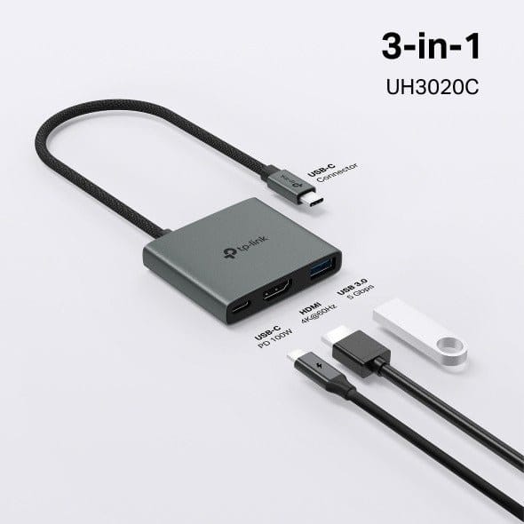 TP-Link UH3020C | USB Type-C 3 in 1 Hub - متجر نصر