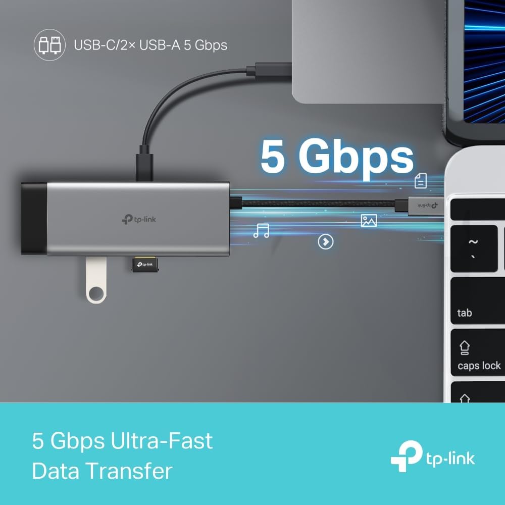 TP-Link UH5020C | USB Type-C 5 in 1 Hub - متجر نصر