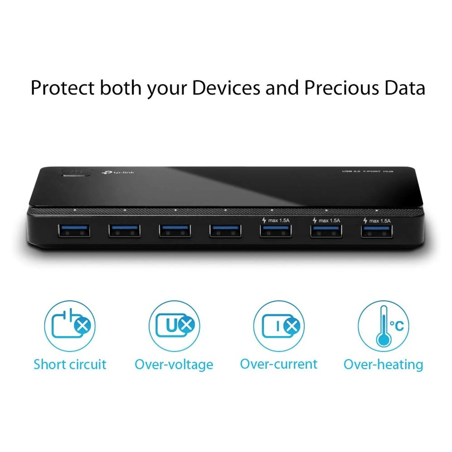 TP-Link UH700-USB 3.0 7-Port Hub - متجر نصر