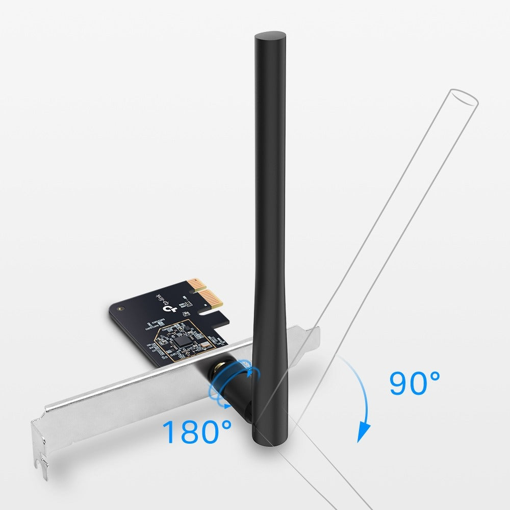 TP-Link® AC600 Wi-Fi 5 Dual Band High Gain PCI Express Adapter | Archer T2E - متجر نصر