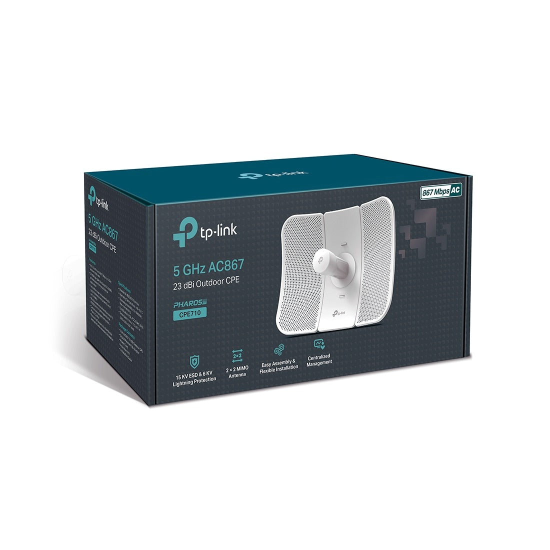 TP-Link 5GHz AC867 Wi-Fi 5 23dBi Long-Range Outdoor CPE | CPE710 - متجر نصر
