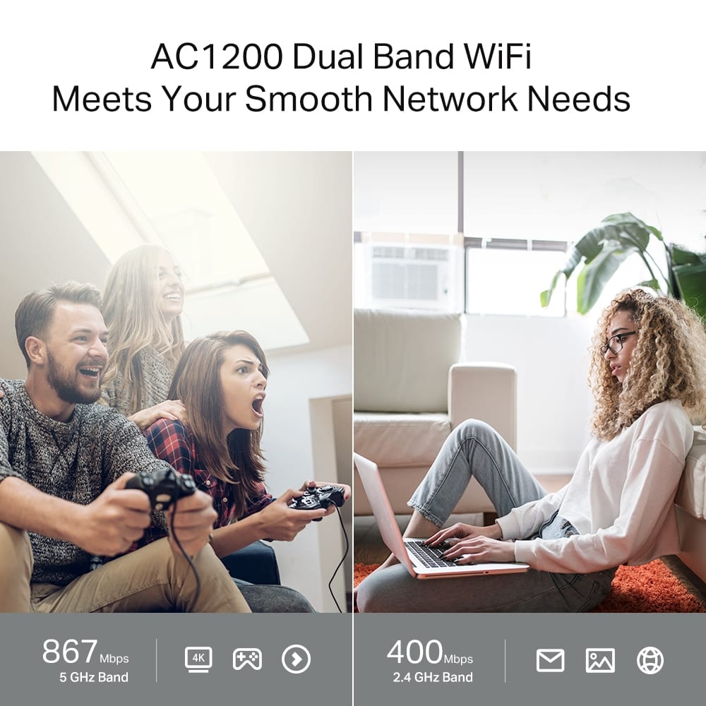 Archer AC1200 Wireless Dual Band Gigabit Router | Archer C64 - متجر نصر