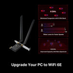 TP-Link Networks AXE5400 Wi-Fi 6E Bluetooth 5.3 PCIe Adapter / Archer TXE72E