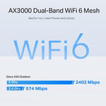 TP-Link Networks Deco X50-Outdoor / AX3000 Outdoor / Indoor Whole Home Mesh WiFi 6 Unit