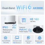 TP-Link Networks Deco X50-Outdoor / AX3000 Outdoor / Indoor Whole Home Mesh WiFi 6 Unit