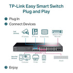 TP-Link Networks TP-Link 28-Port Gigabit Easy Smart PoE+ Switch / TL-SG1428PE