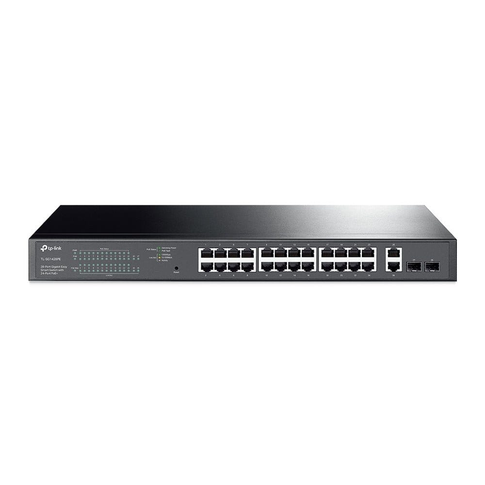 TP-Link 28-Port Gigabit Easy Smart PoE+ Switch / TL-SG1428PE - متجر نصر