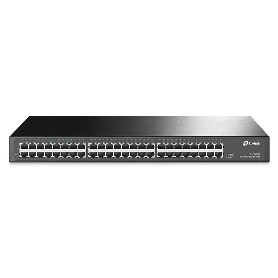 مفتاح TP-Link Gigabit مثبت على الرف بـ 48 منفذًا / TL-SG1048 - متجر نصر