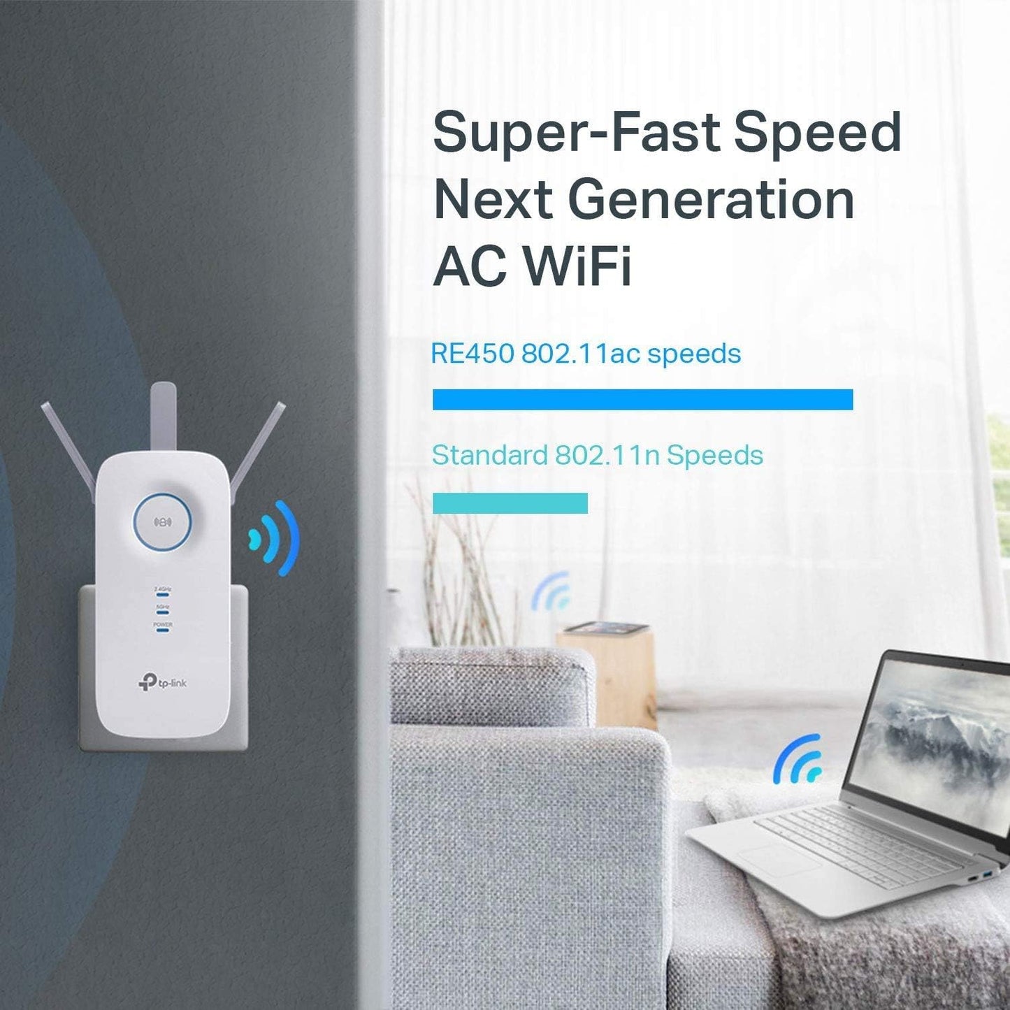 TP-Link AC1750 Dual Band Wireless Wall Plugged Range Extender | RE450 - متجر نصر