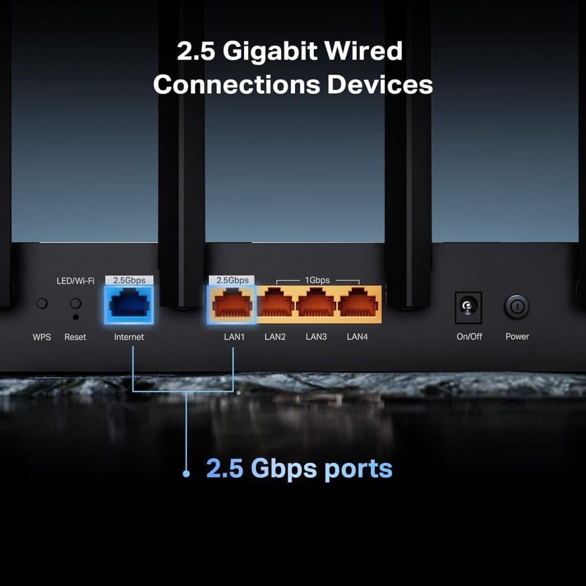 جهاز راوتر وايفاي ثنائي النطاق TP-Link Archer BE400 | BE6500 - متجر نصر