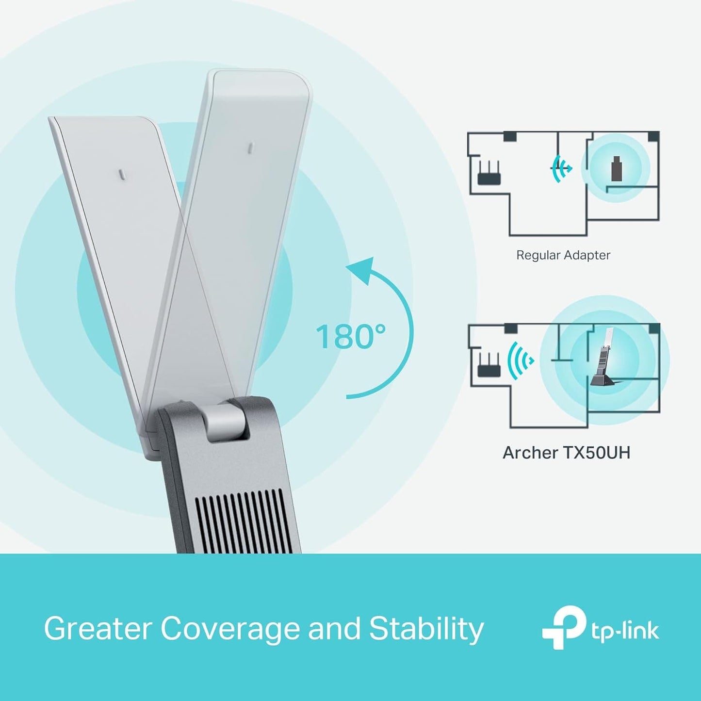 TP-Link Archer TX50UH-AX3000 High Gain Wireless USB Adapter - متجر نصر