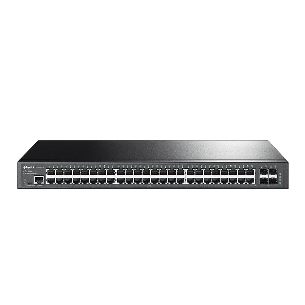 مفتاح TP-Link JetStream المُدار ذو 48 منفذ Gigabit L2+ مع 4 فتحات SFP+ 10GE / TL-SG3452X - متجر نصر